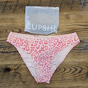 Cupshe Sweet Leopard Classic Hipster Bikini Bottoms Pink Medium